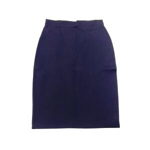Urban Coco Women's Business Casual Straight & Pencil Skirt Navy Blue Size Medium